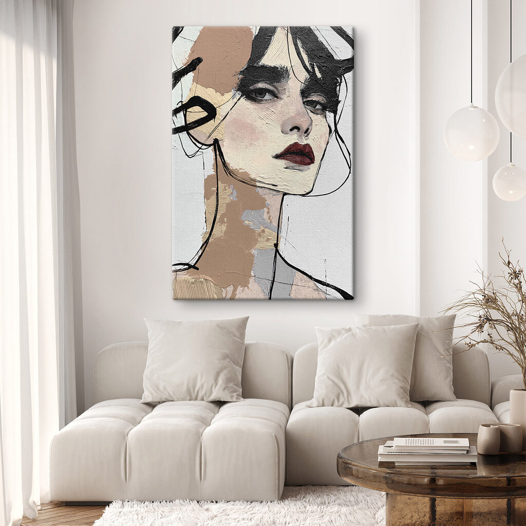 Mujer en trazos libres — interior 2