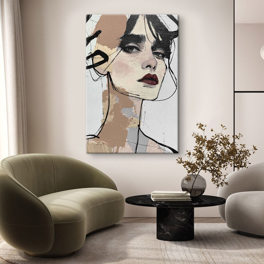 Mujer en trazos libres — interior 3