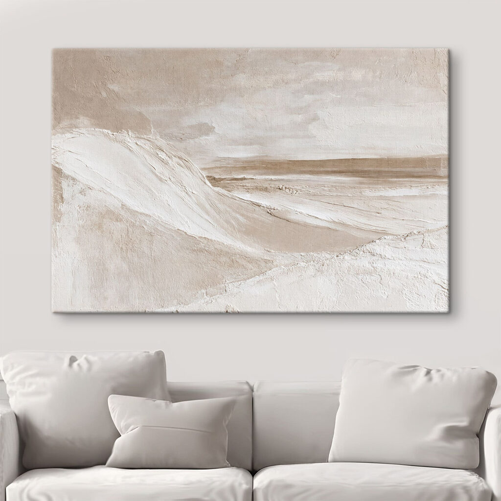 Oleaje blanco en pintura — interior 2
