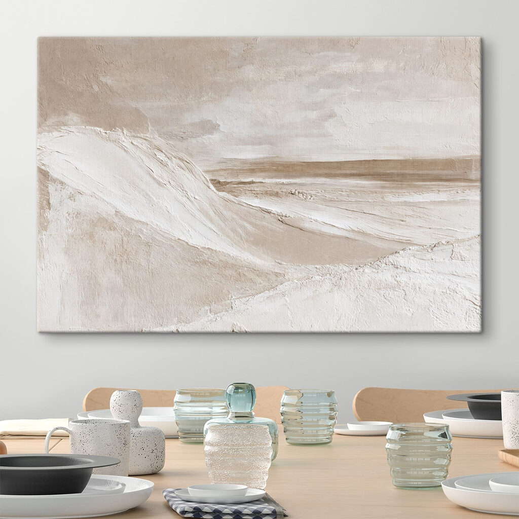 Oleaje blanco en pintura — interior 3