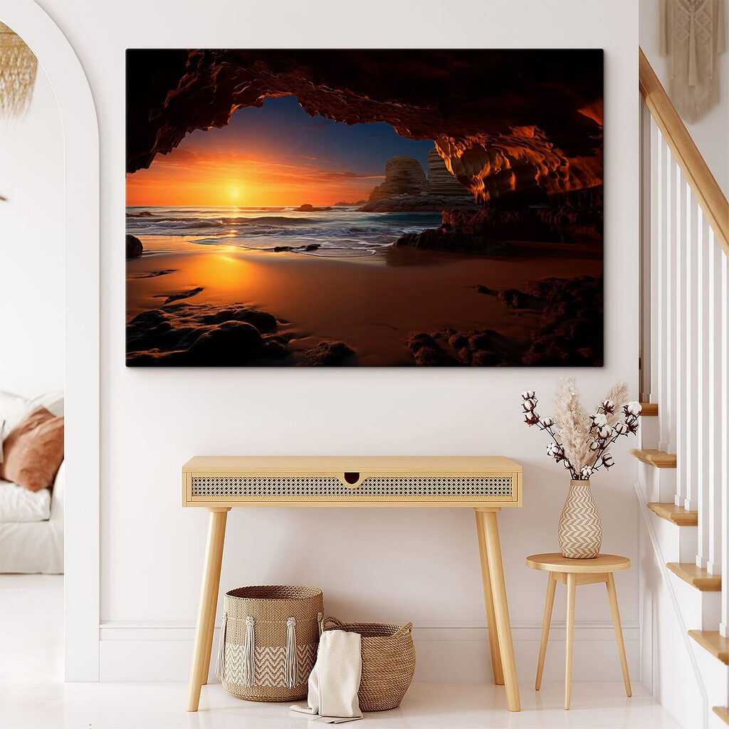 Atardecer desde la cueva — interior 2