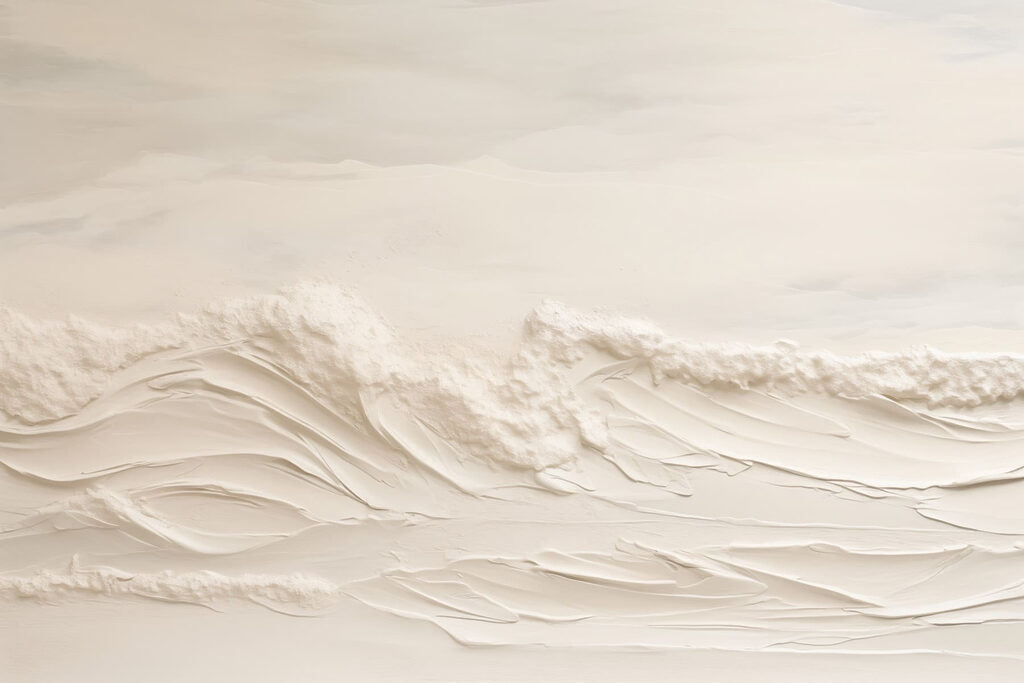 Olas blancas en capas — diseño completo