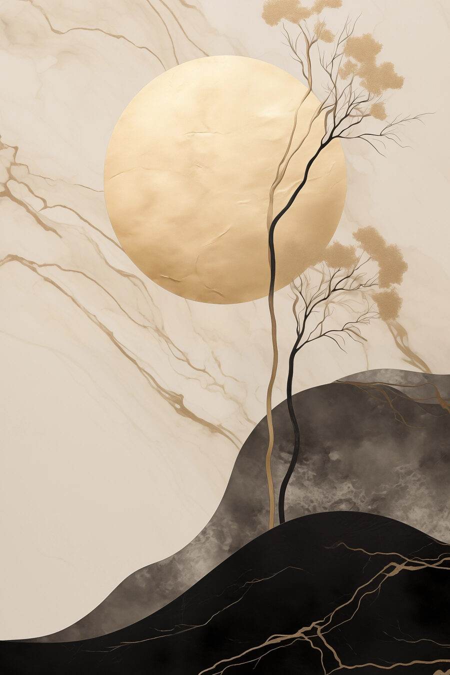 Ramas bajo la luna — diseño completo