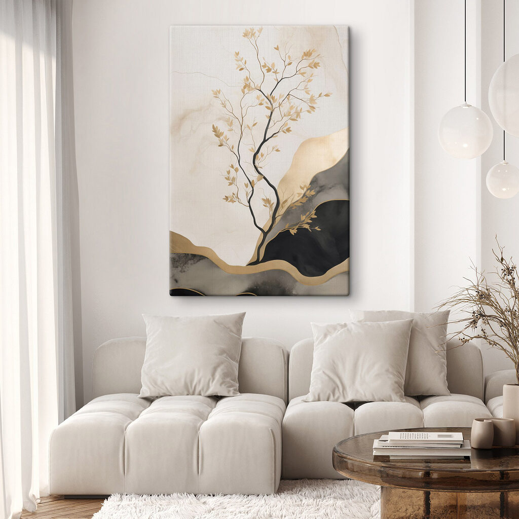 Árbol entre colinas oscuras — interior 2