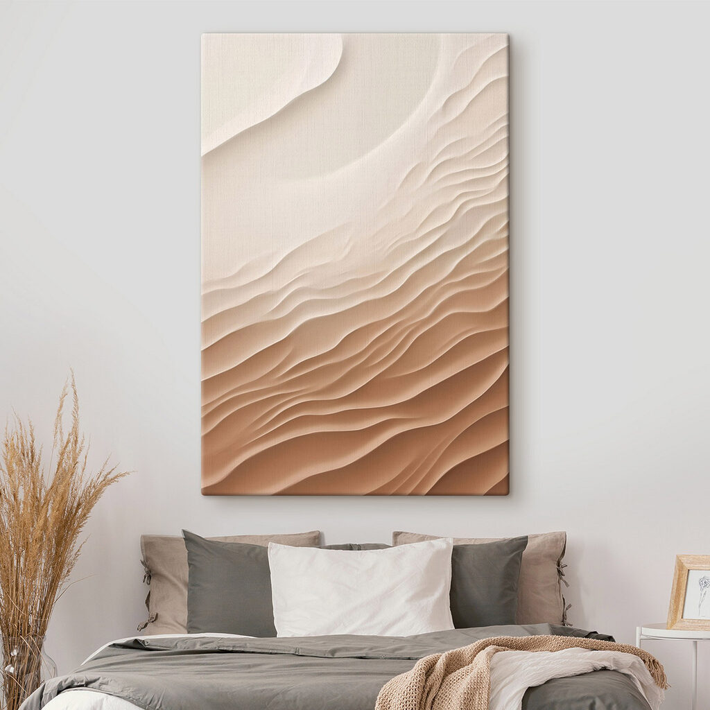 Colinas suaves en relieve en un interior