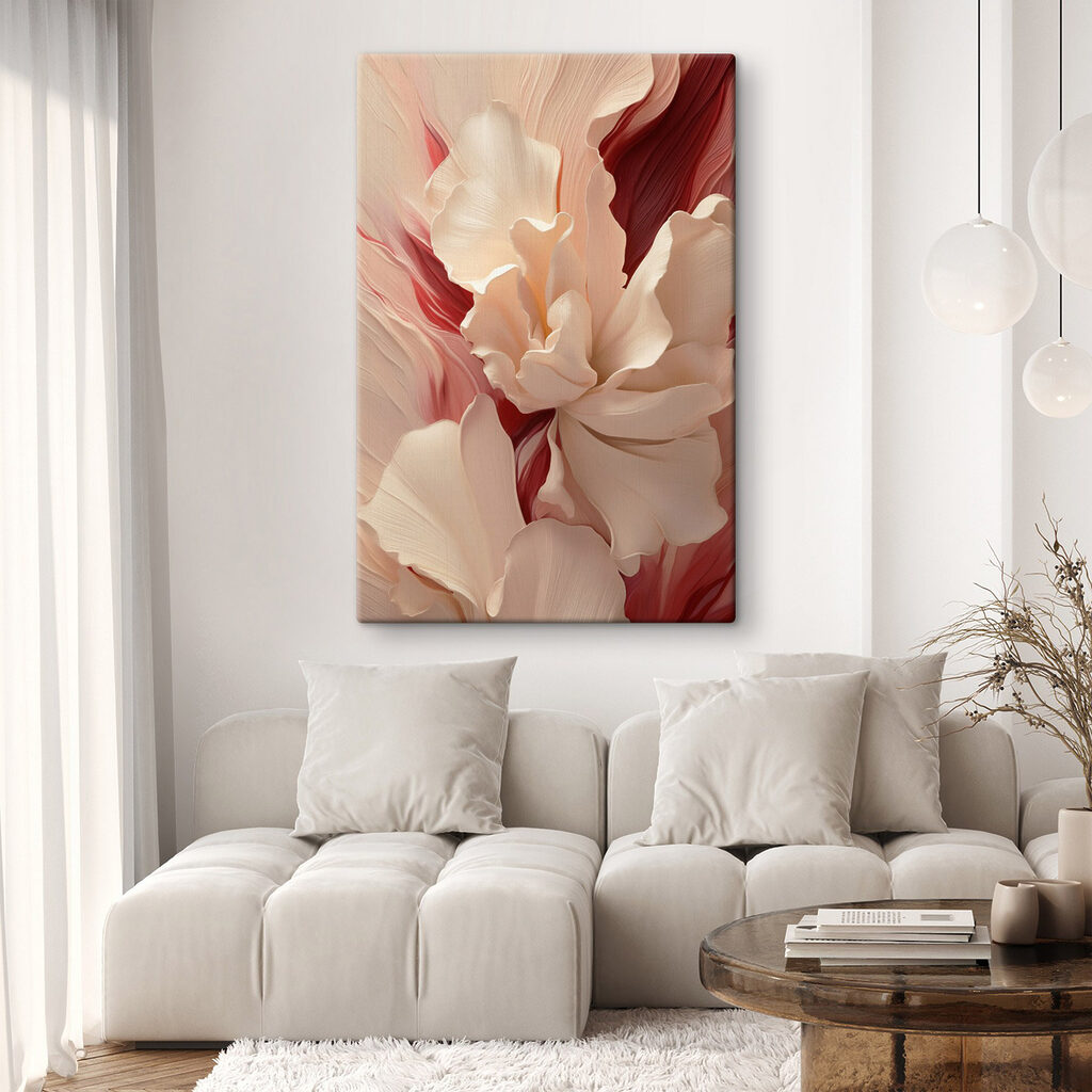 Formas florales en rojo — interior 2