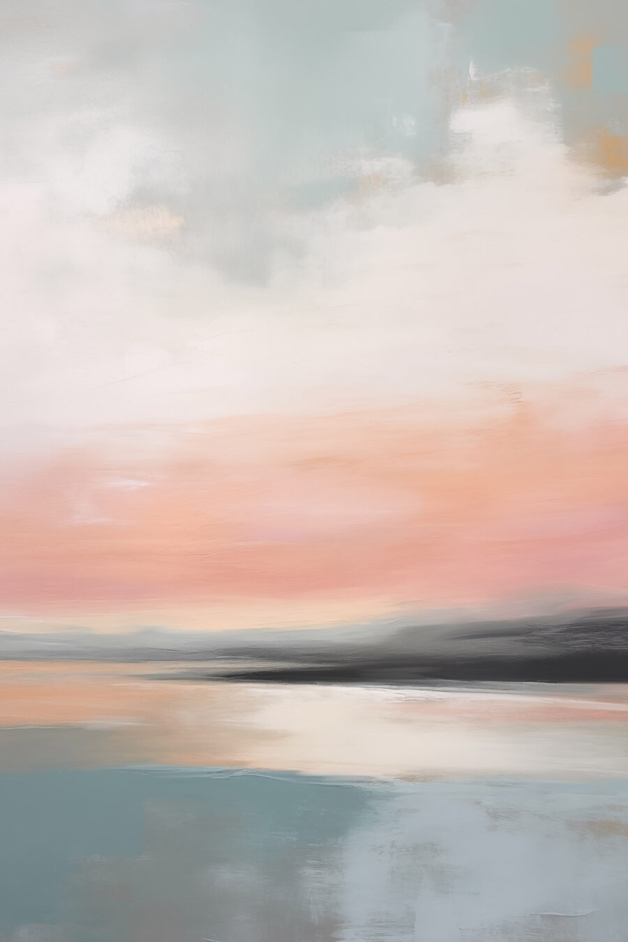 Brillo rosa sobre agua — diseño completo