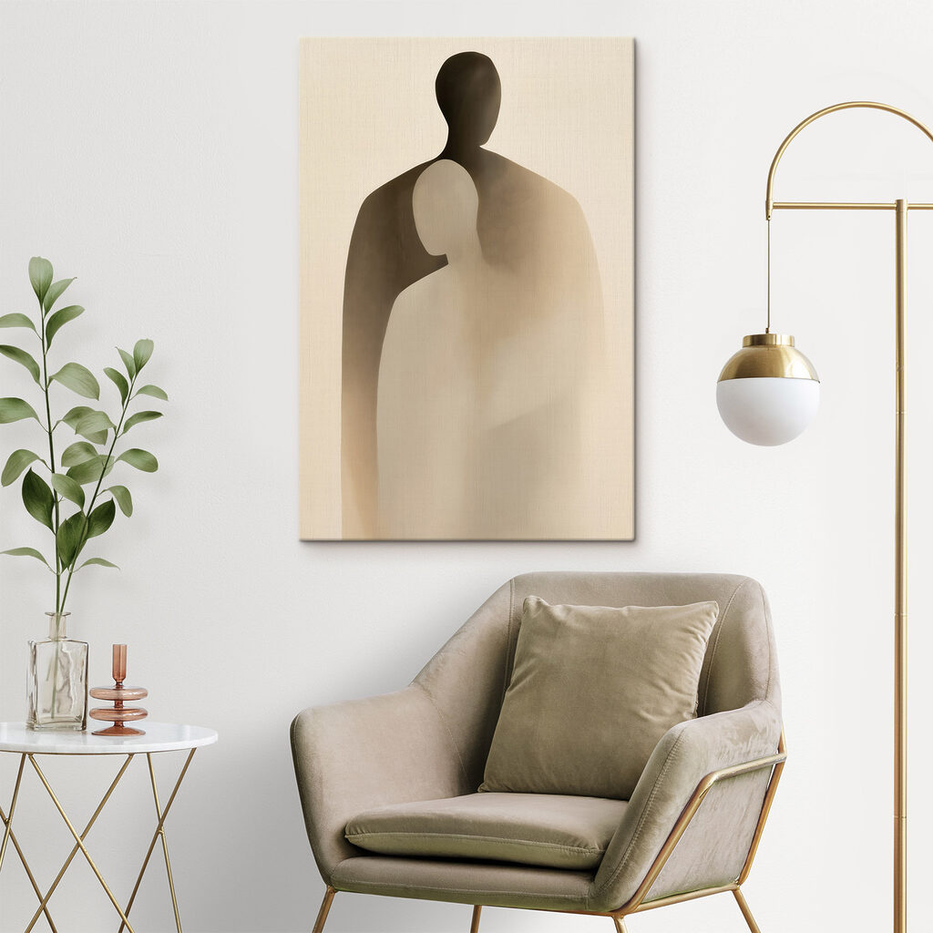 Sombra de una figura en un interior