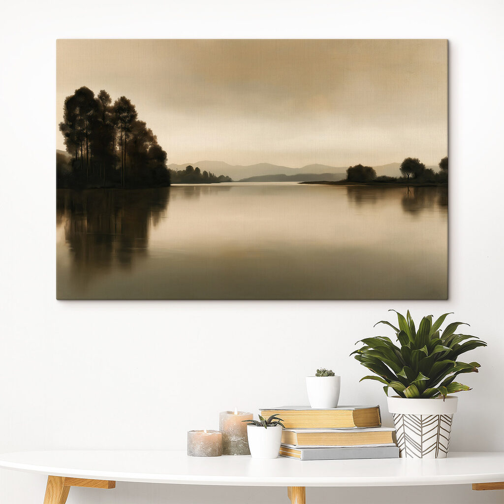 Árboles reflejados en agua — interior 2