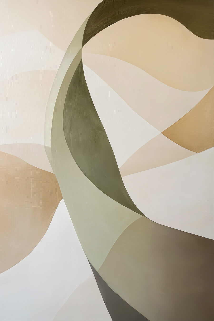 Curvas en verde oliva — diseño completo