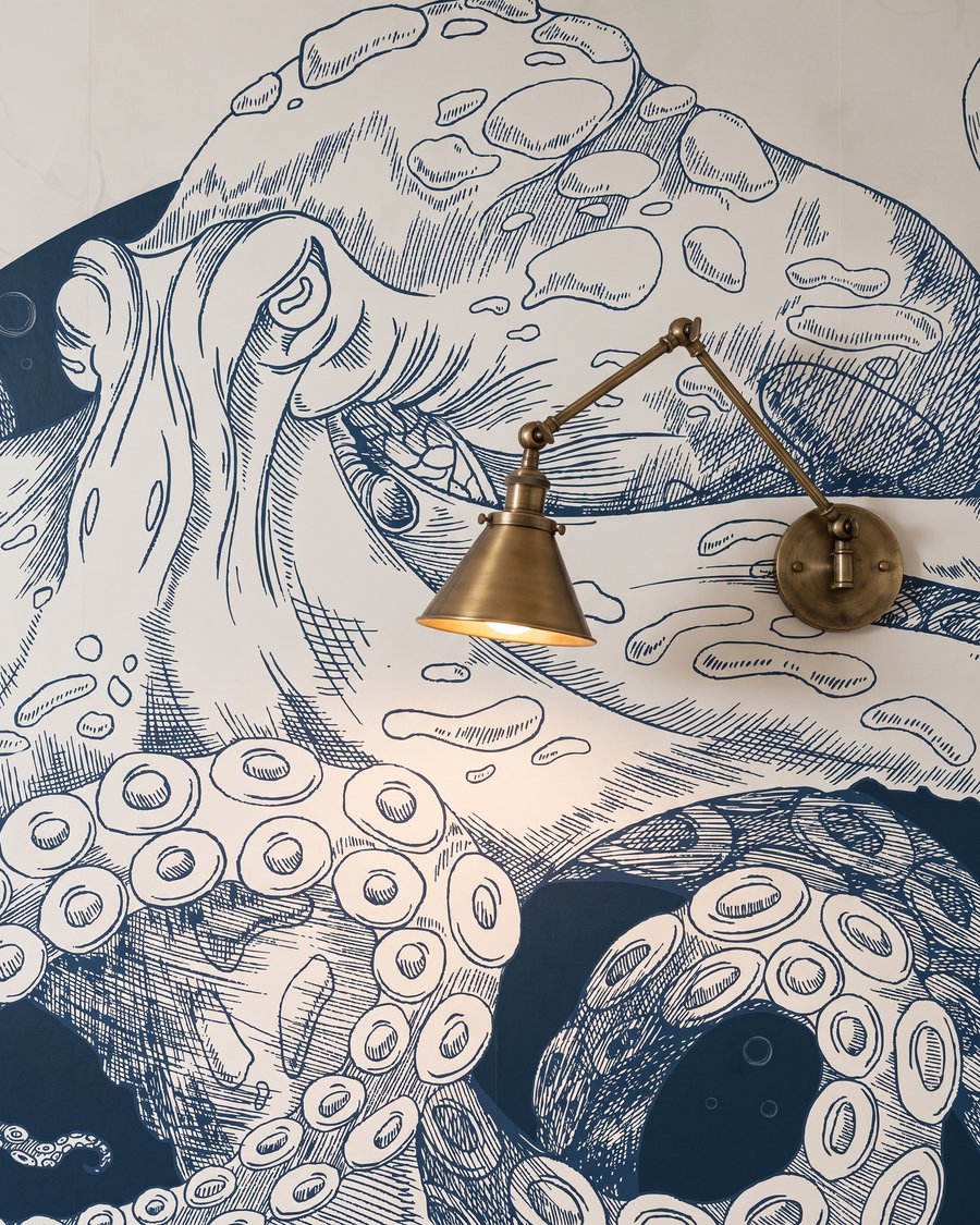 Pulpo en espiral — detalle