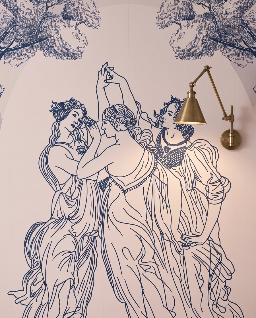 Bailando bajo altos árboles — detalle