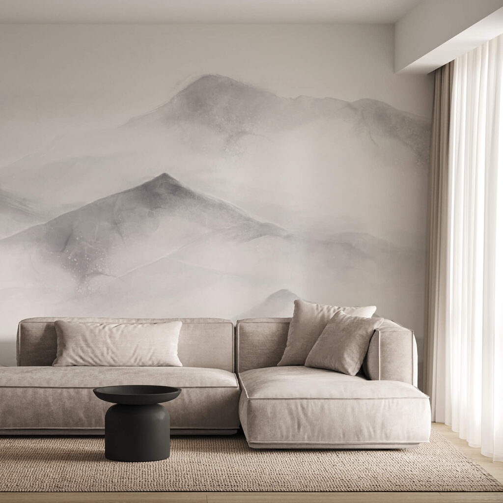 Cumbres pálidas entre nubes — interior 1