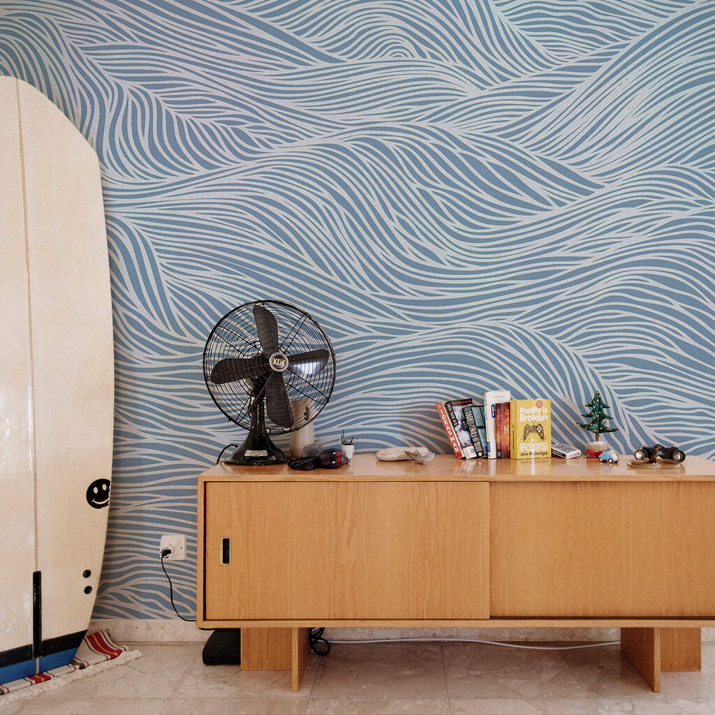 Ondas finas sin fin en un interior