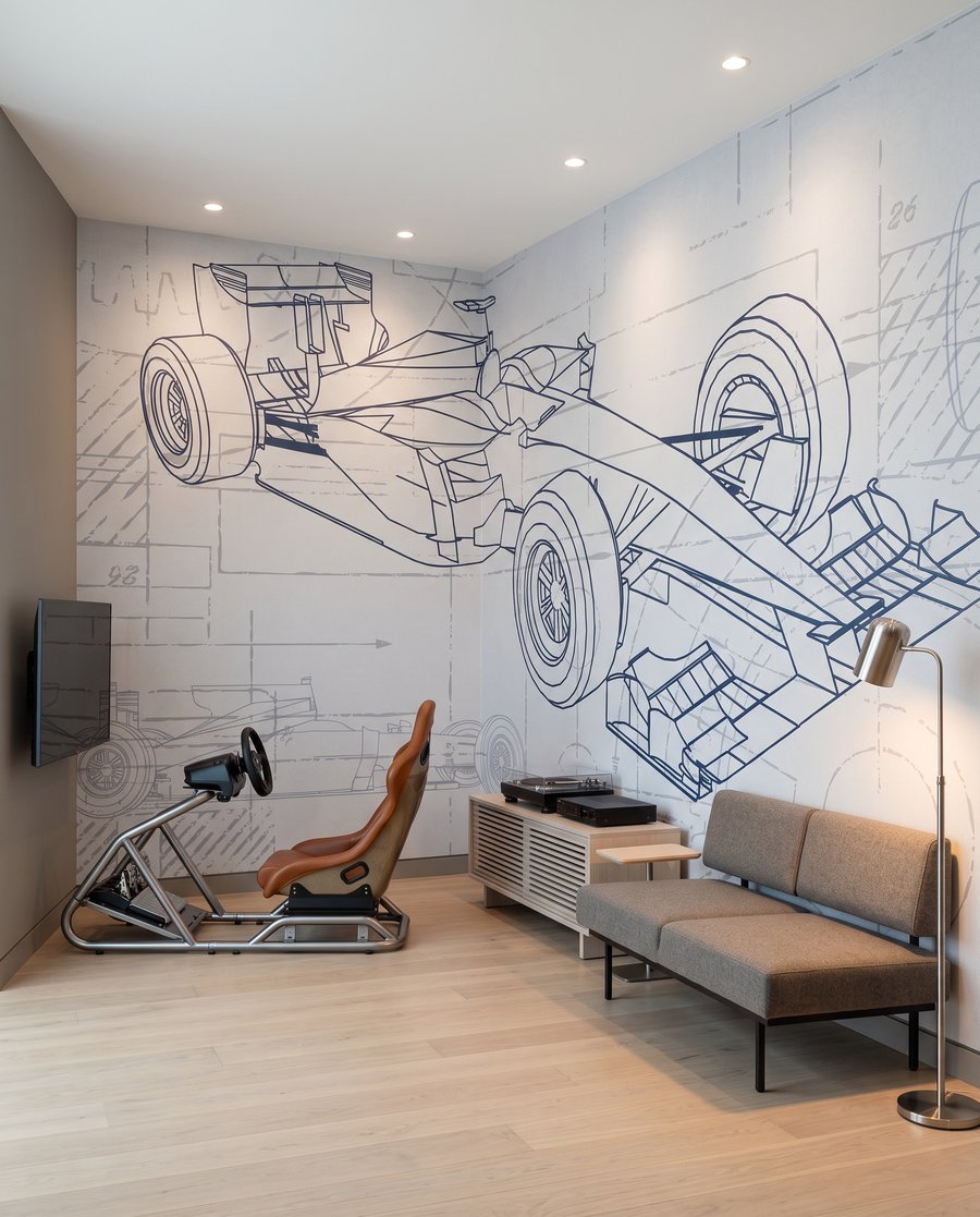 Bólido en dibujo técnico — interior 2