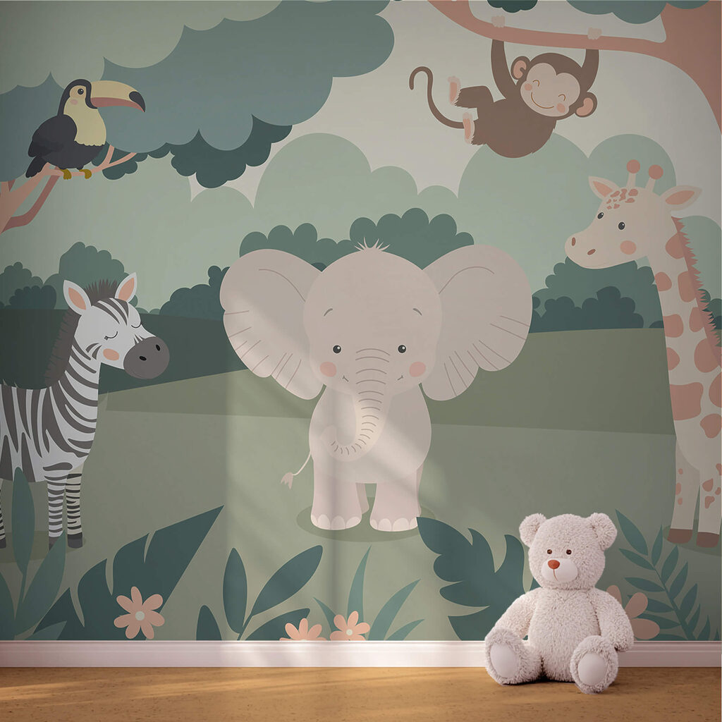 Animales sobre hierba abierta — interior 1