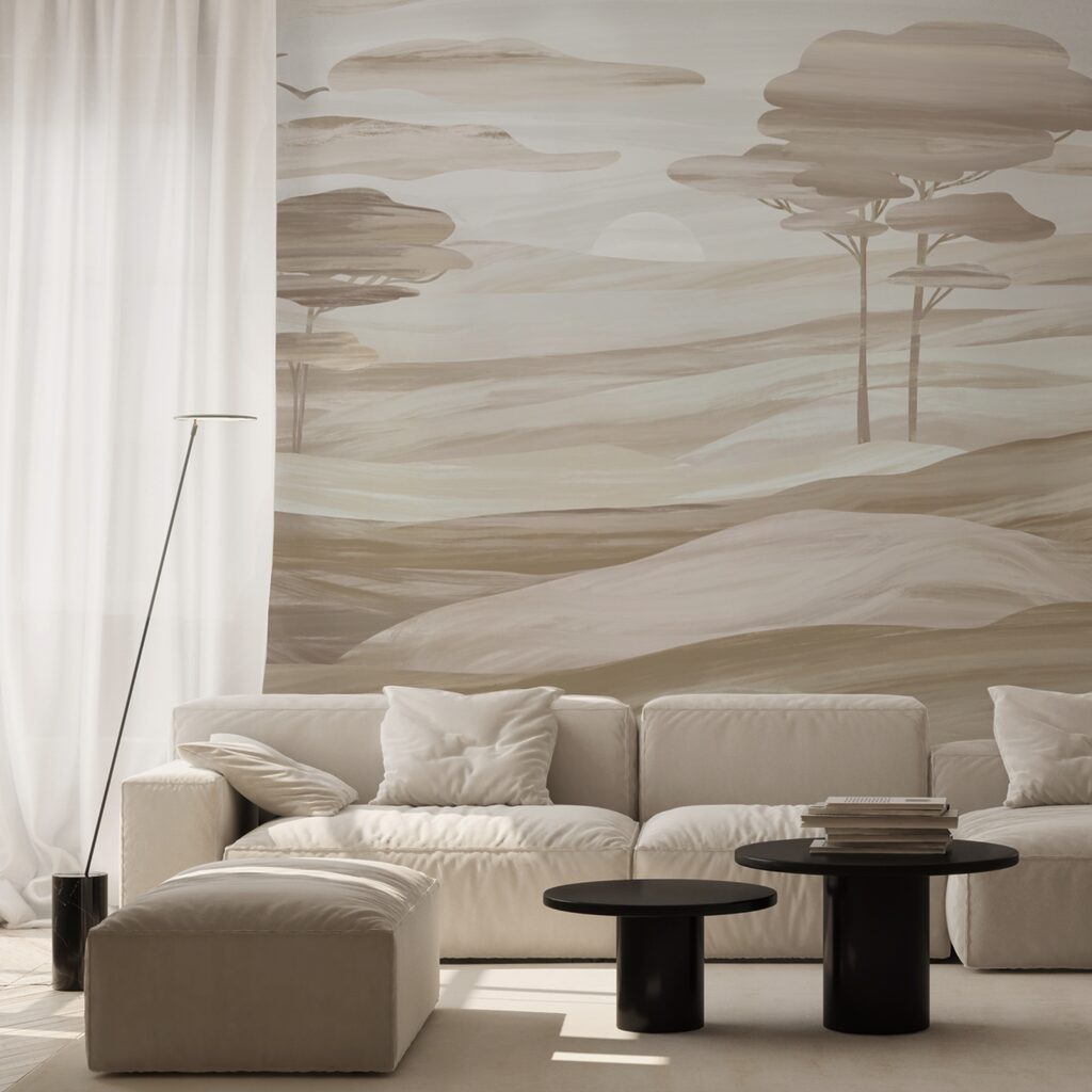 Árboles sobre colinas suaves — interior 2