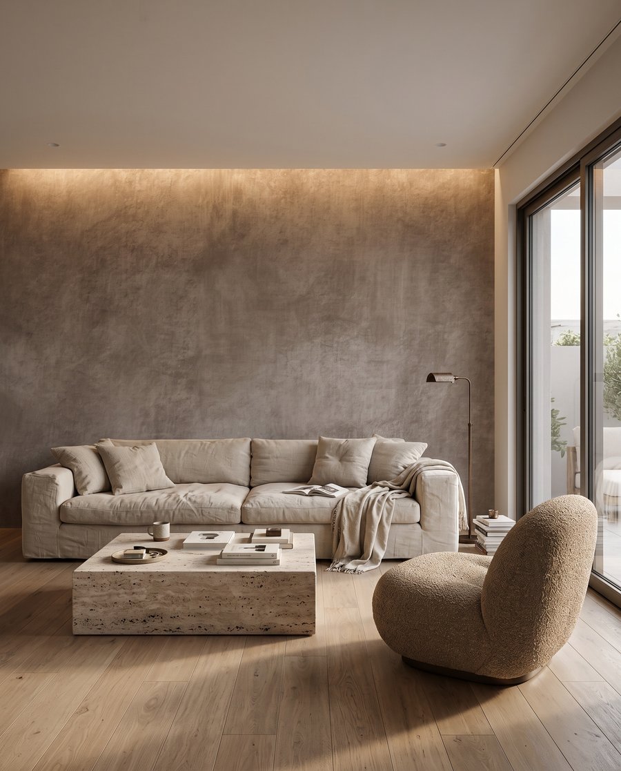 Huellas suaves en pátina — interior 1