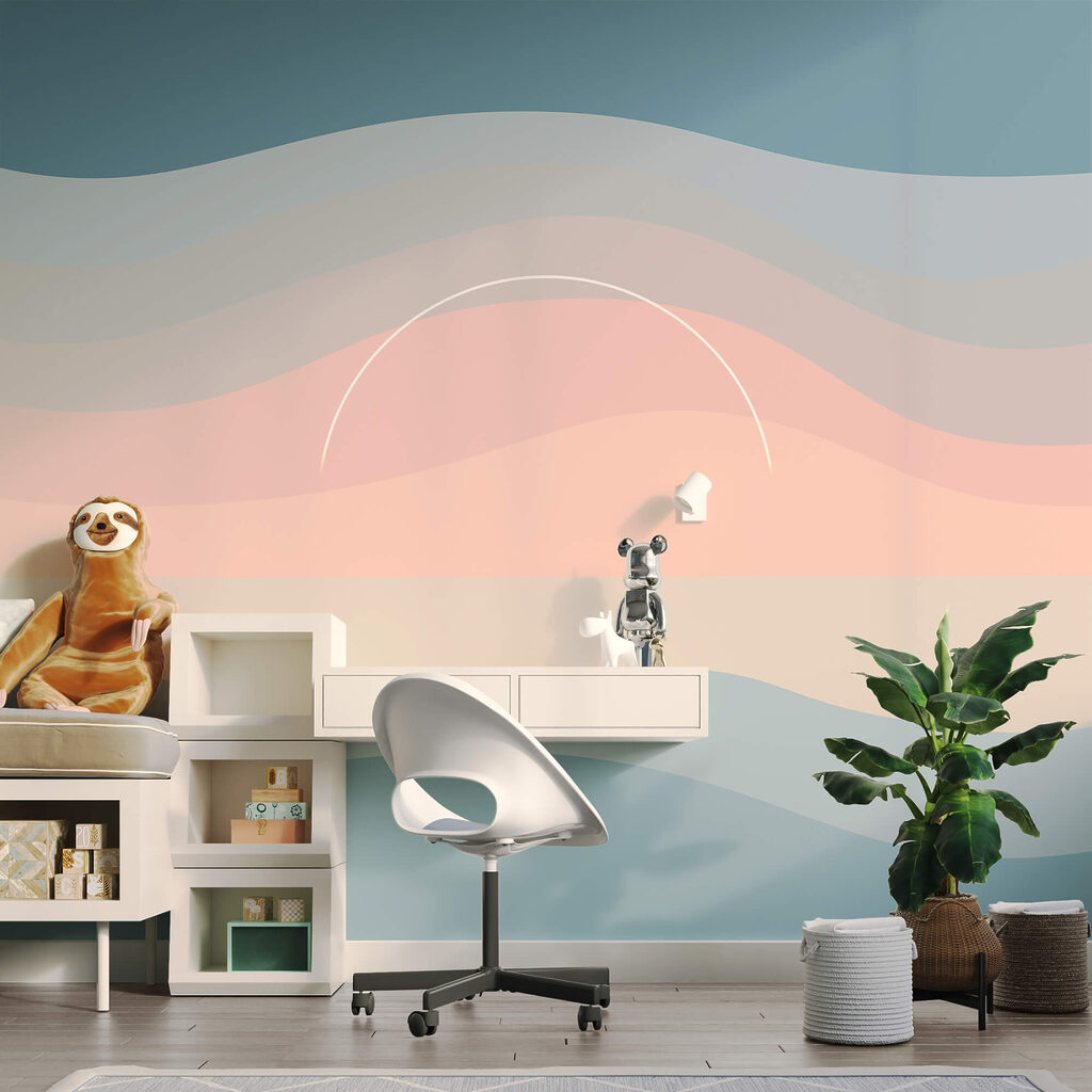 Sol tras ondas pastel — interior 2