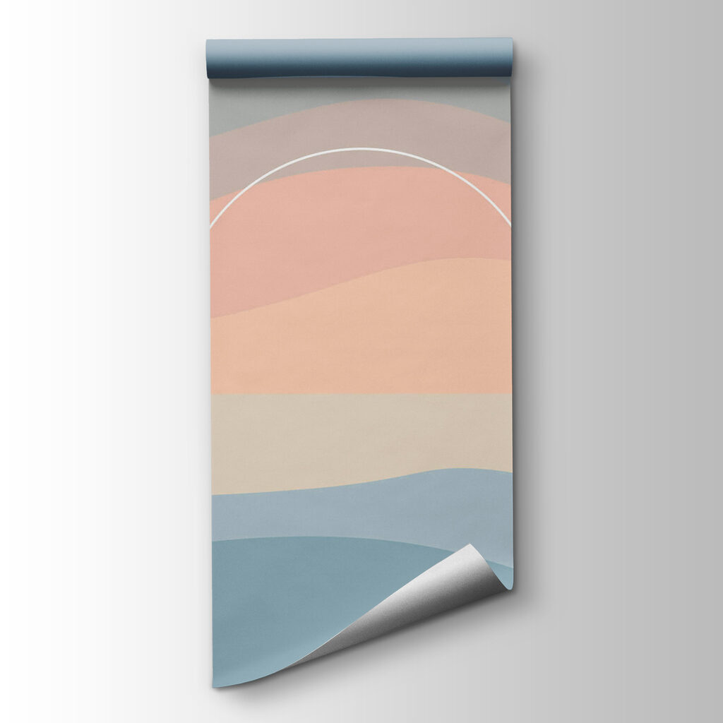 Sol tras ondas pastel — vista del producto