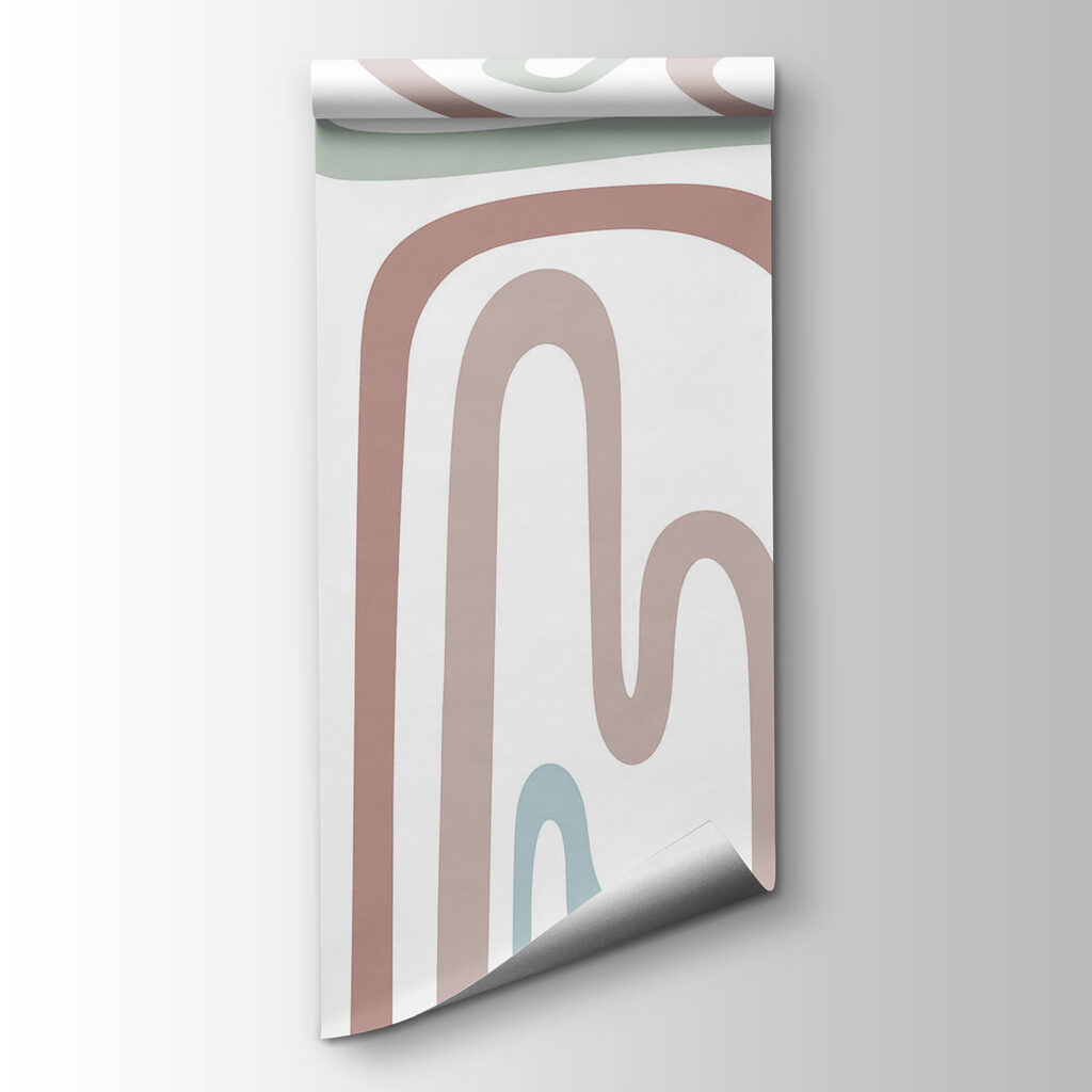 Líneas pastel sinuosas — vista del producto