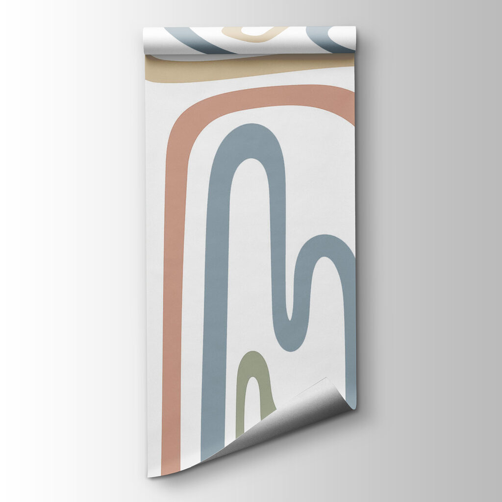 Líneas pastel sinuosas — vista del producto