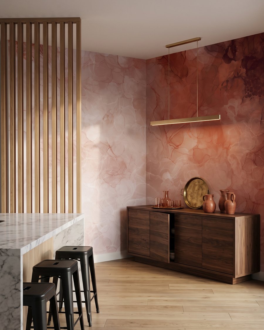 Nubes de color pintado — interior 1