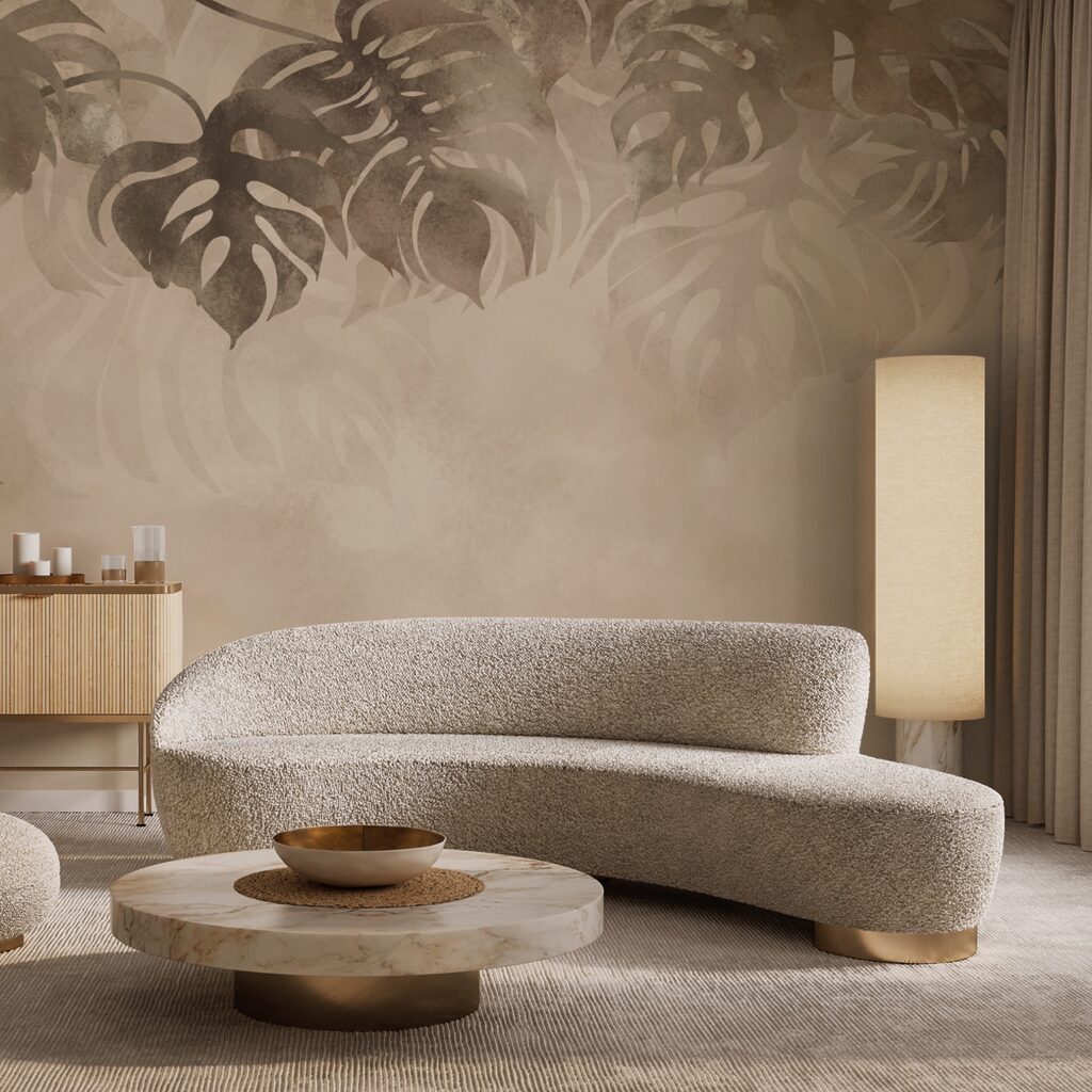 Hojas tropicales en neblina — interior 1