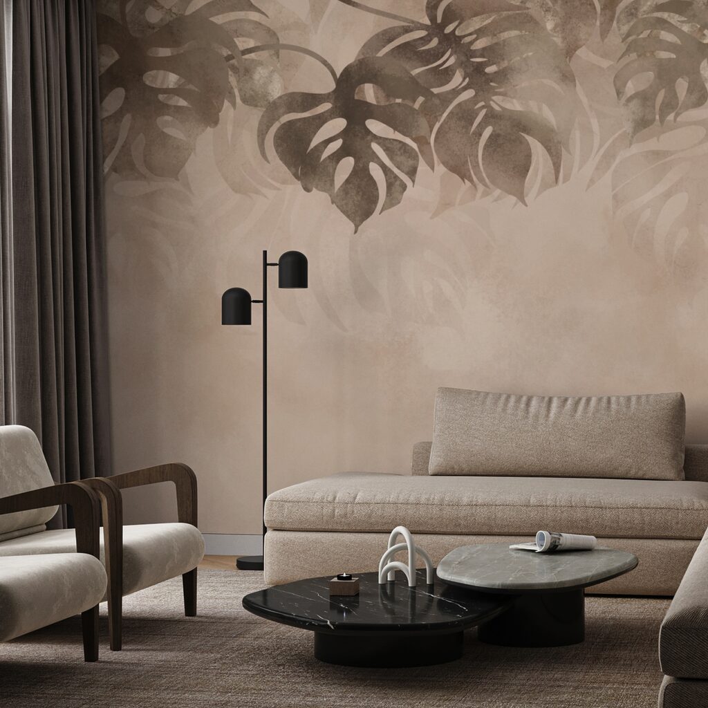 Hojas tropicales en neblina — interior 2