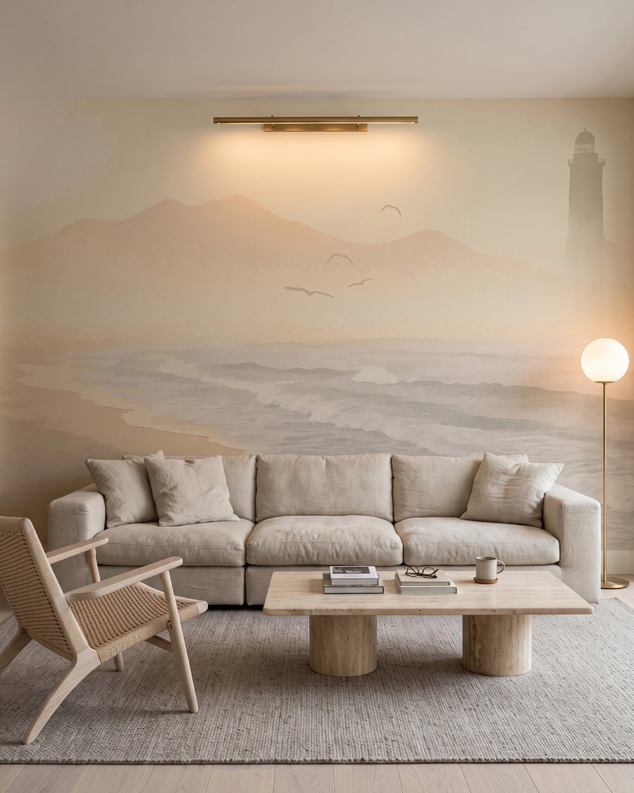 Faro en neblina dorada — interior 5