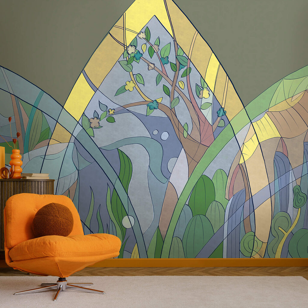 Árbol en vidriera — interior 1
