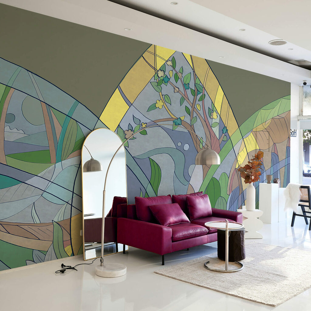 Árbol en vidriera — interior 3
