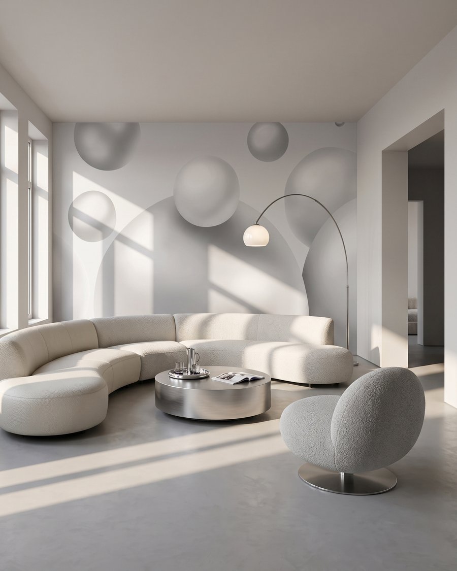 Burbujas brillantes flotando — interior 3