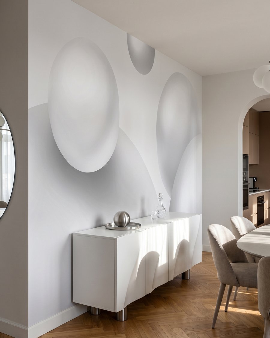 Burbujas brillantes flotando — interior 1