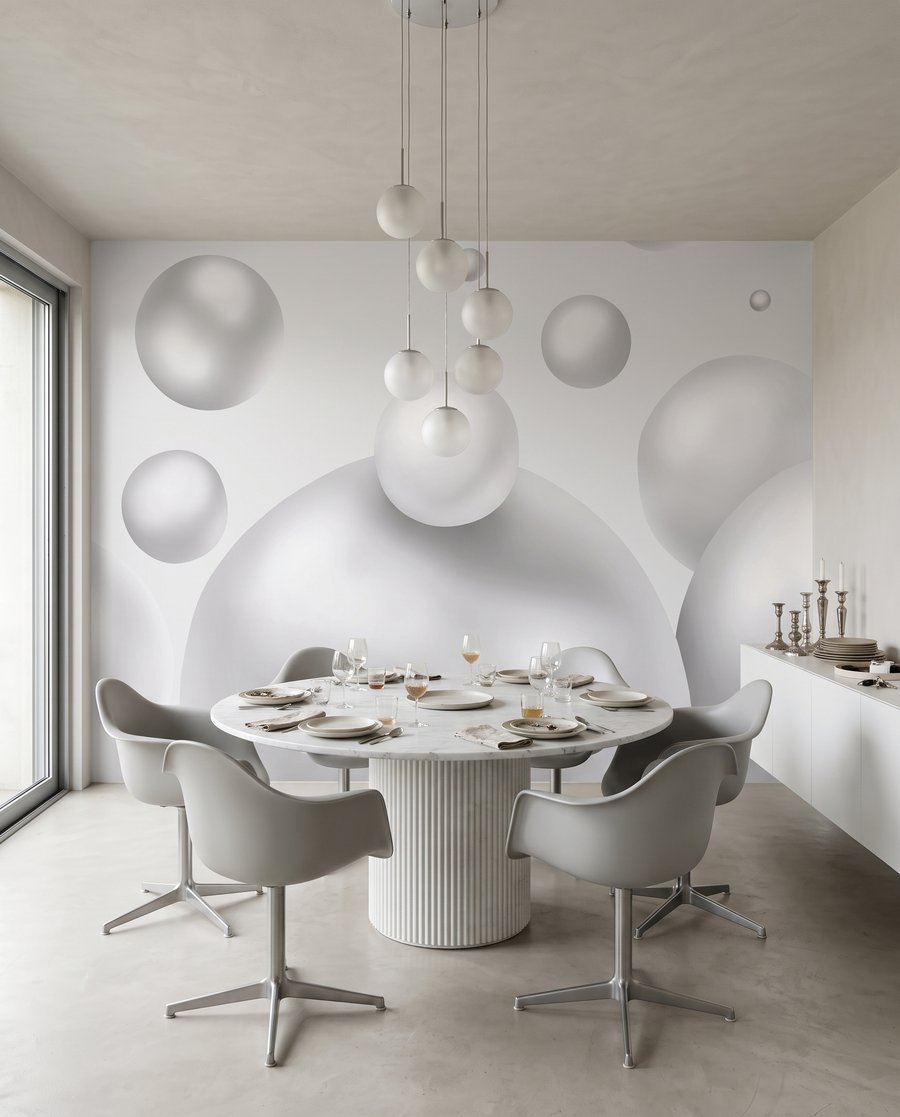 Burbujas brillantes flotando — interior 6