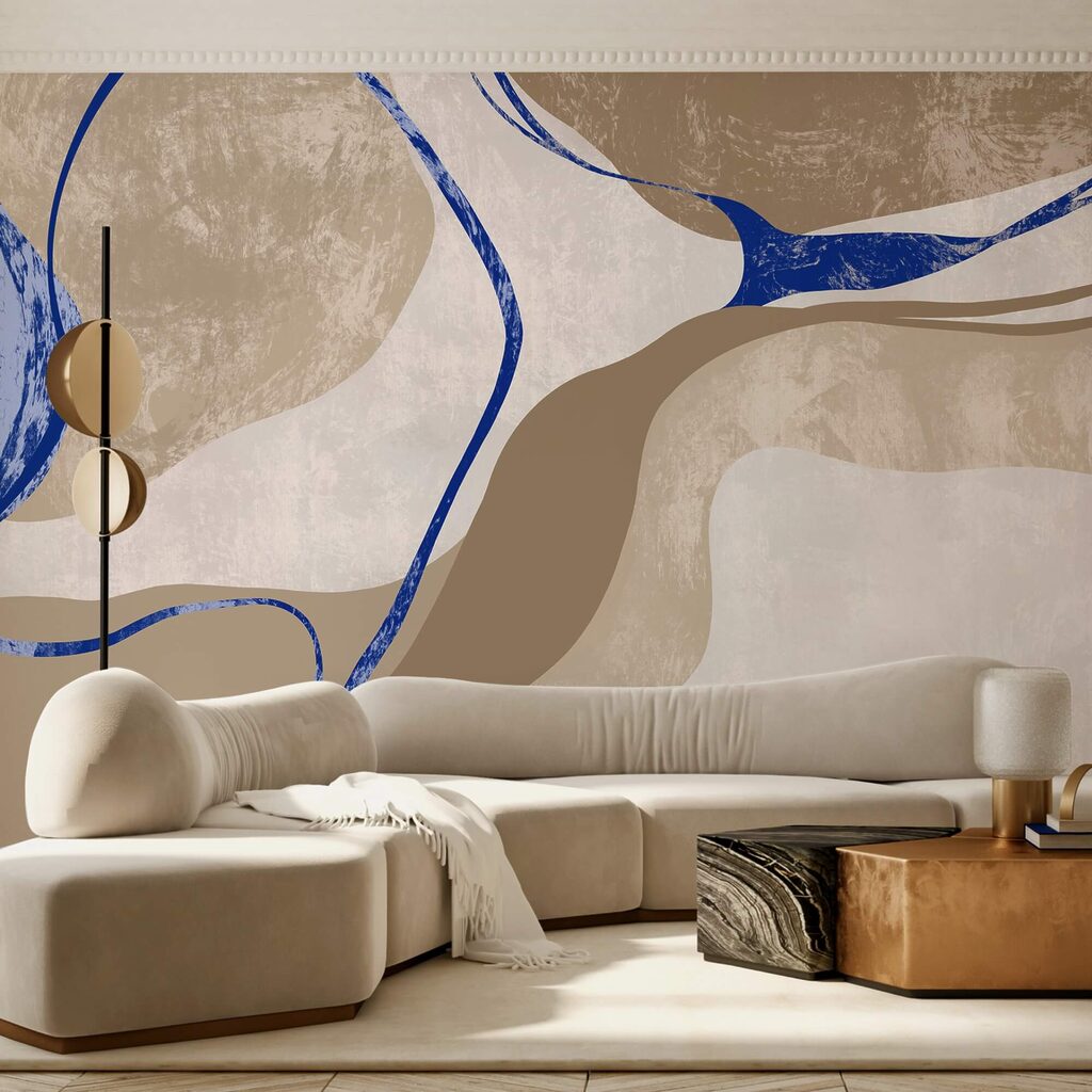 Líneas azules sobre arena — interior 3