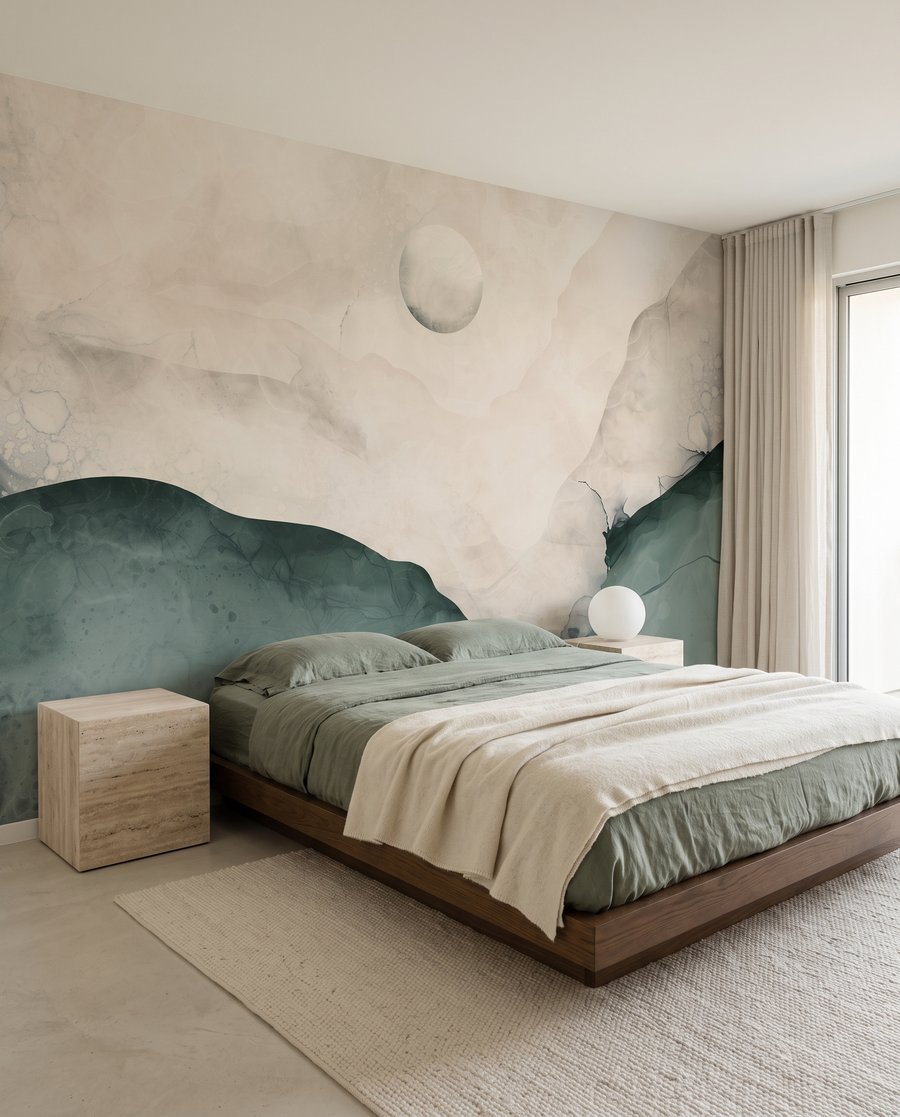 Luna sobre montañas fluidas — interior 2