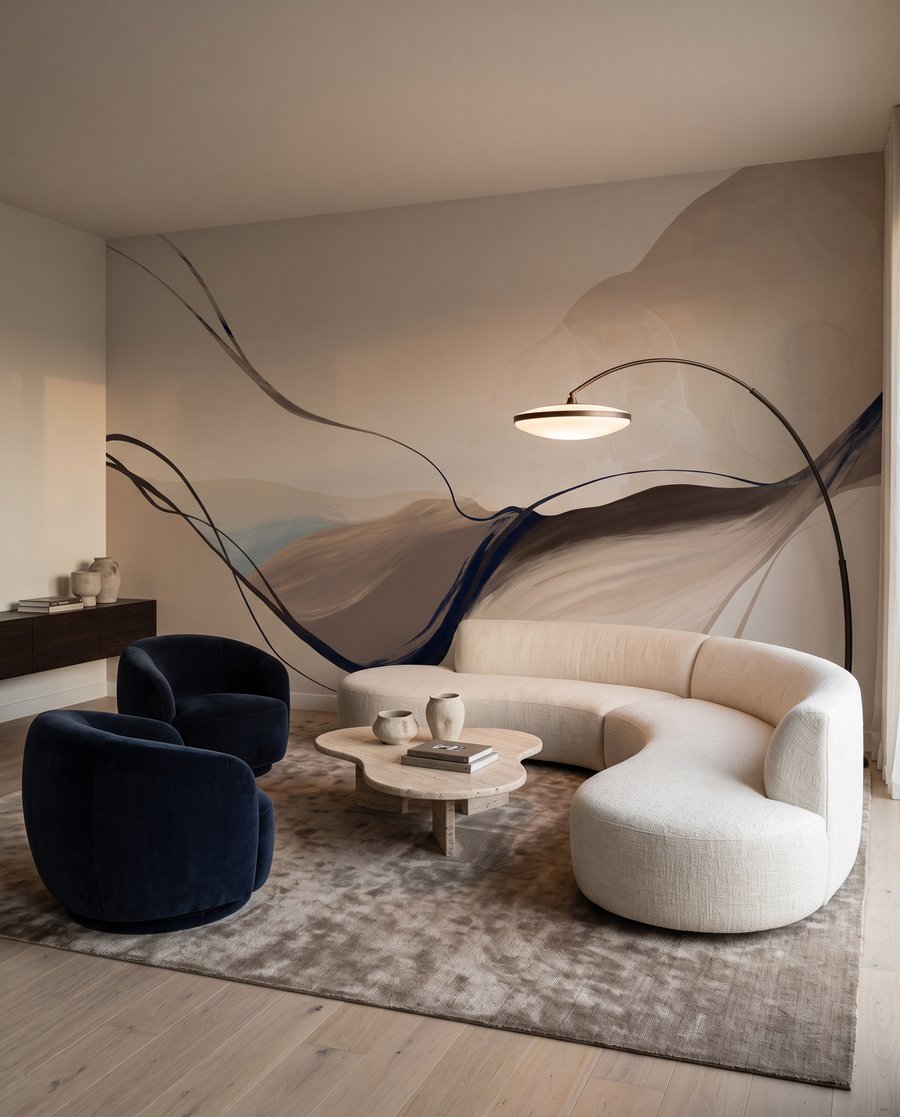 Líneas en espacio blanco — interior 4