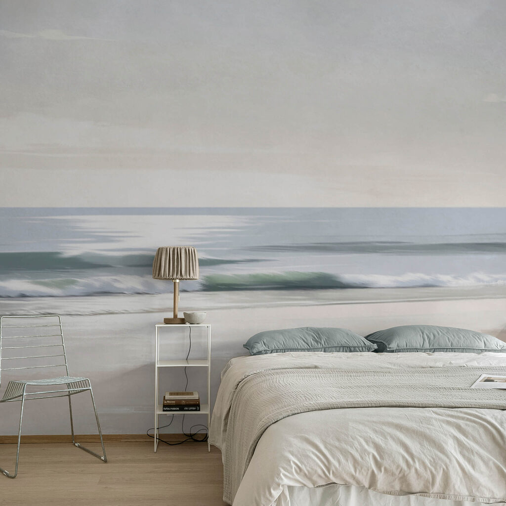 Día junto al mar en un interior