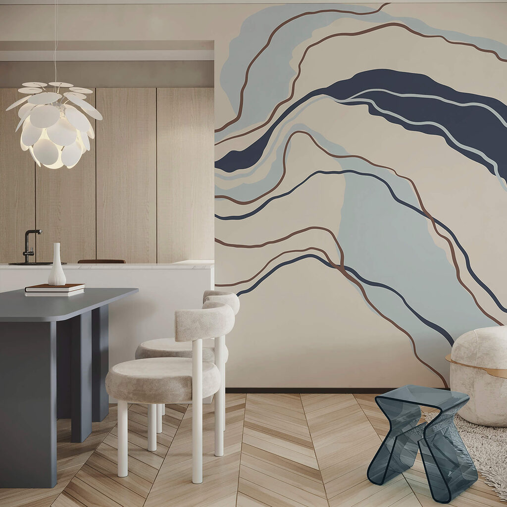 Franjas onduladas con líneas — interior 3