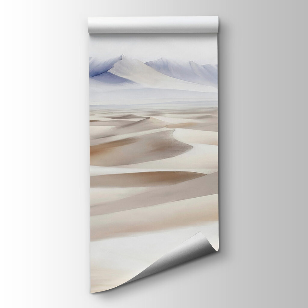 Dunas pálidas ante montañas — vista del producto