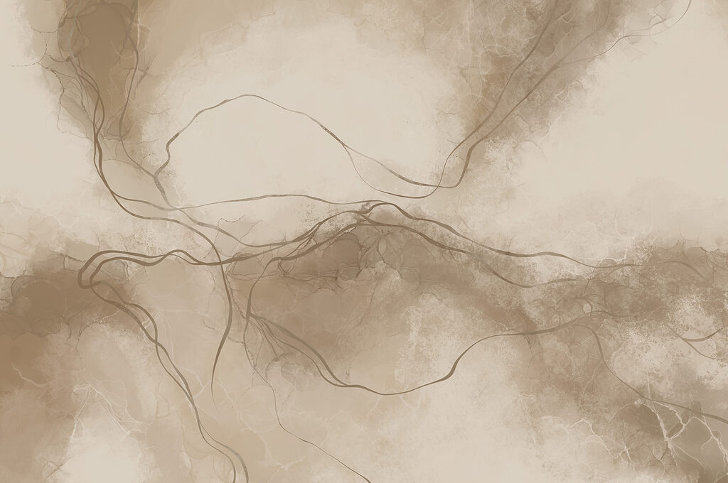Venas finas entre nubes — diseño completo