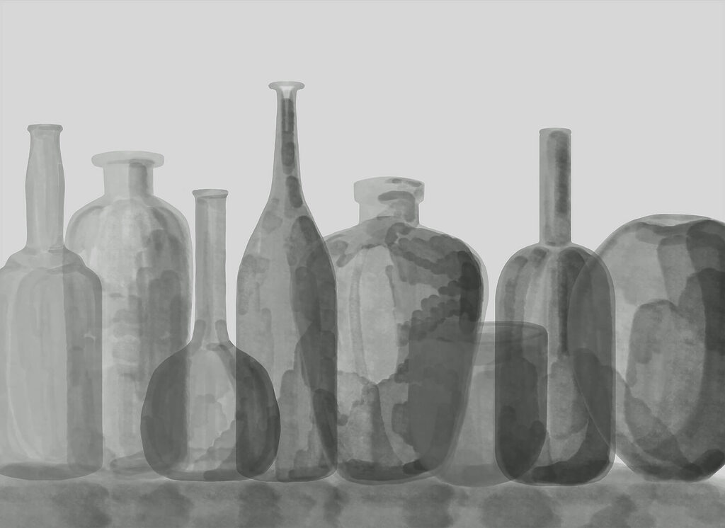 Bodegón en capas — diseño completo