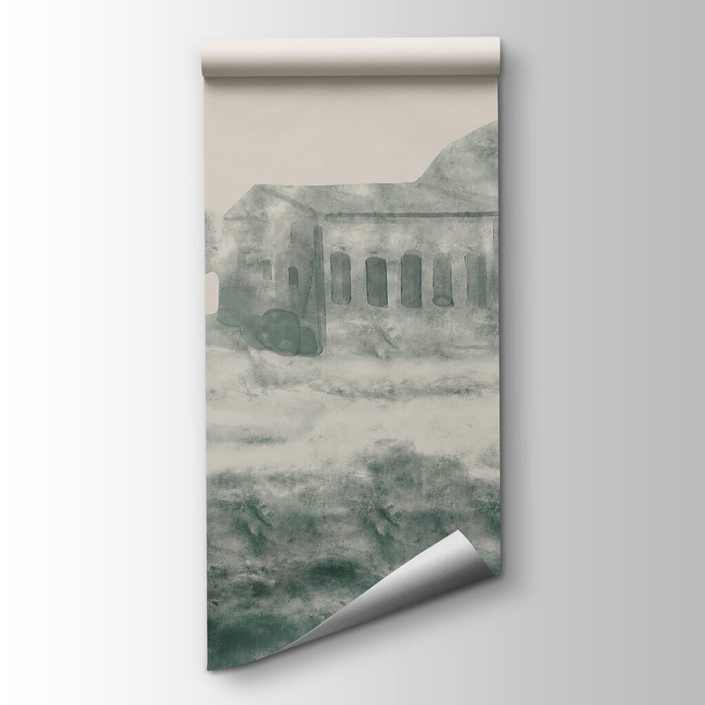 Edificio clásico entre rocas — vista del producto