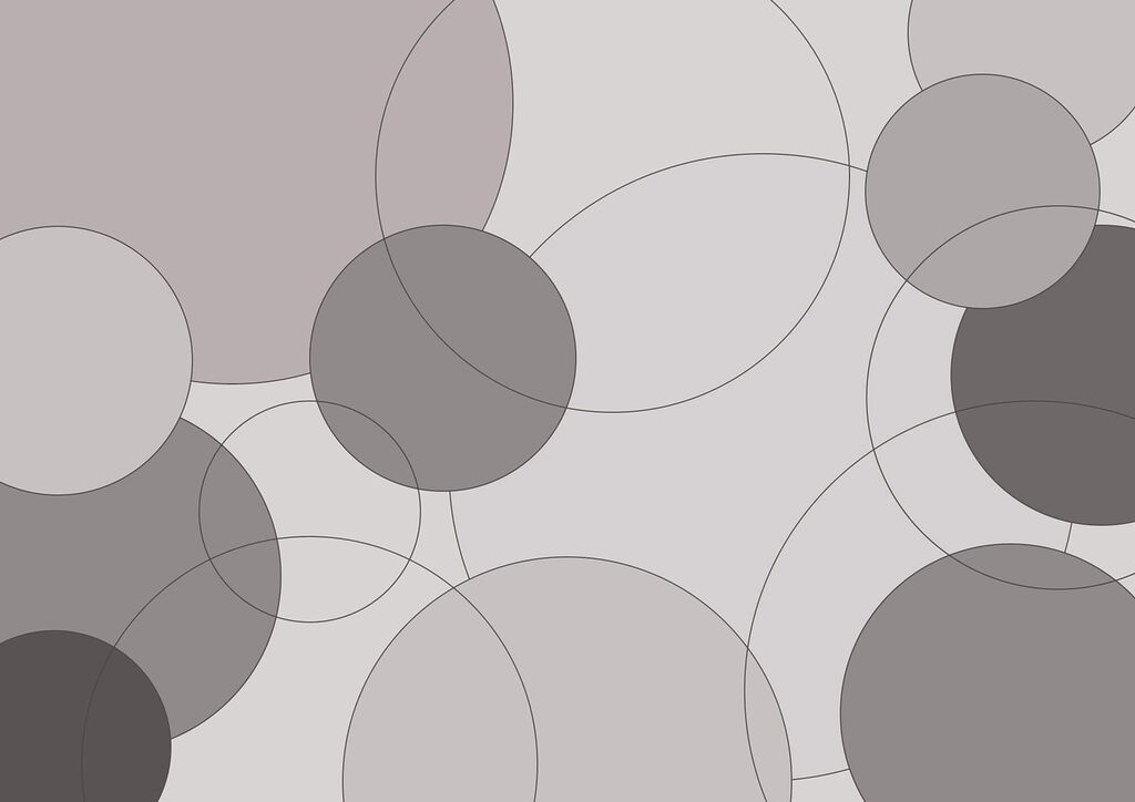 Círculos que se superponen — diseño completo