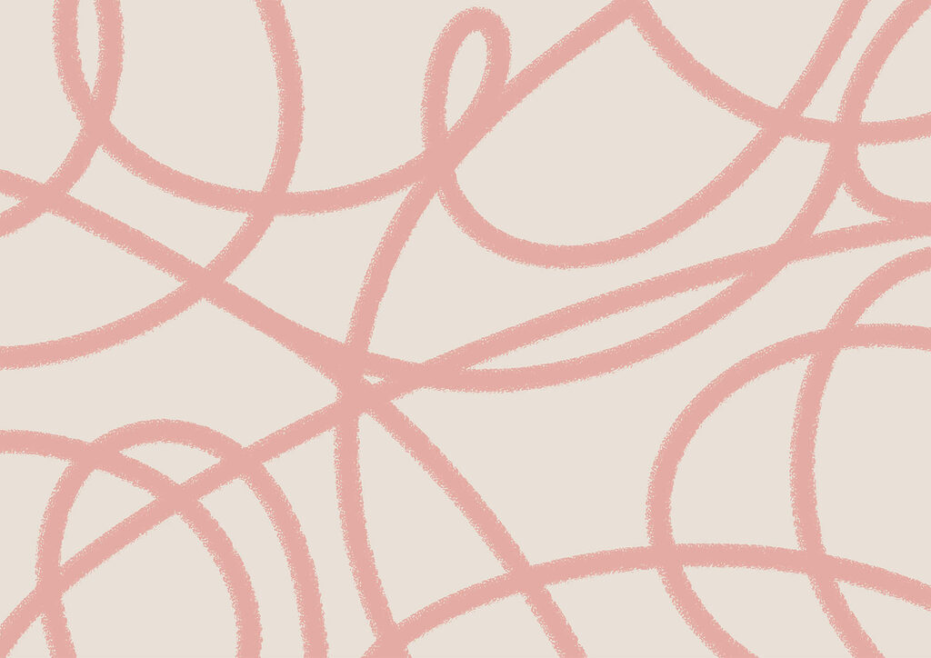 Lazos rosas en movimiento — diseño completo