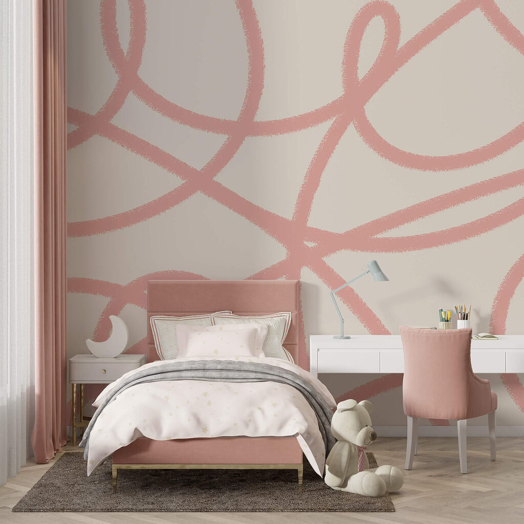 Lazos rosas en movimiento — interior 1