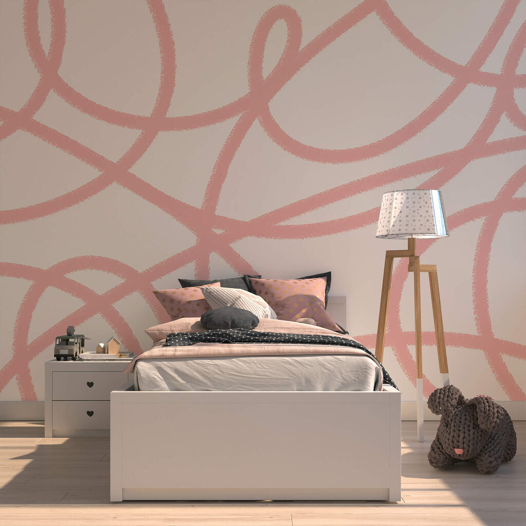 Lazos rosas en movimiento — interior 3