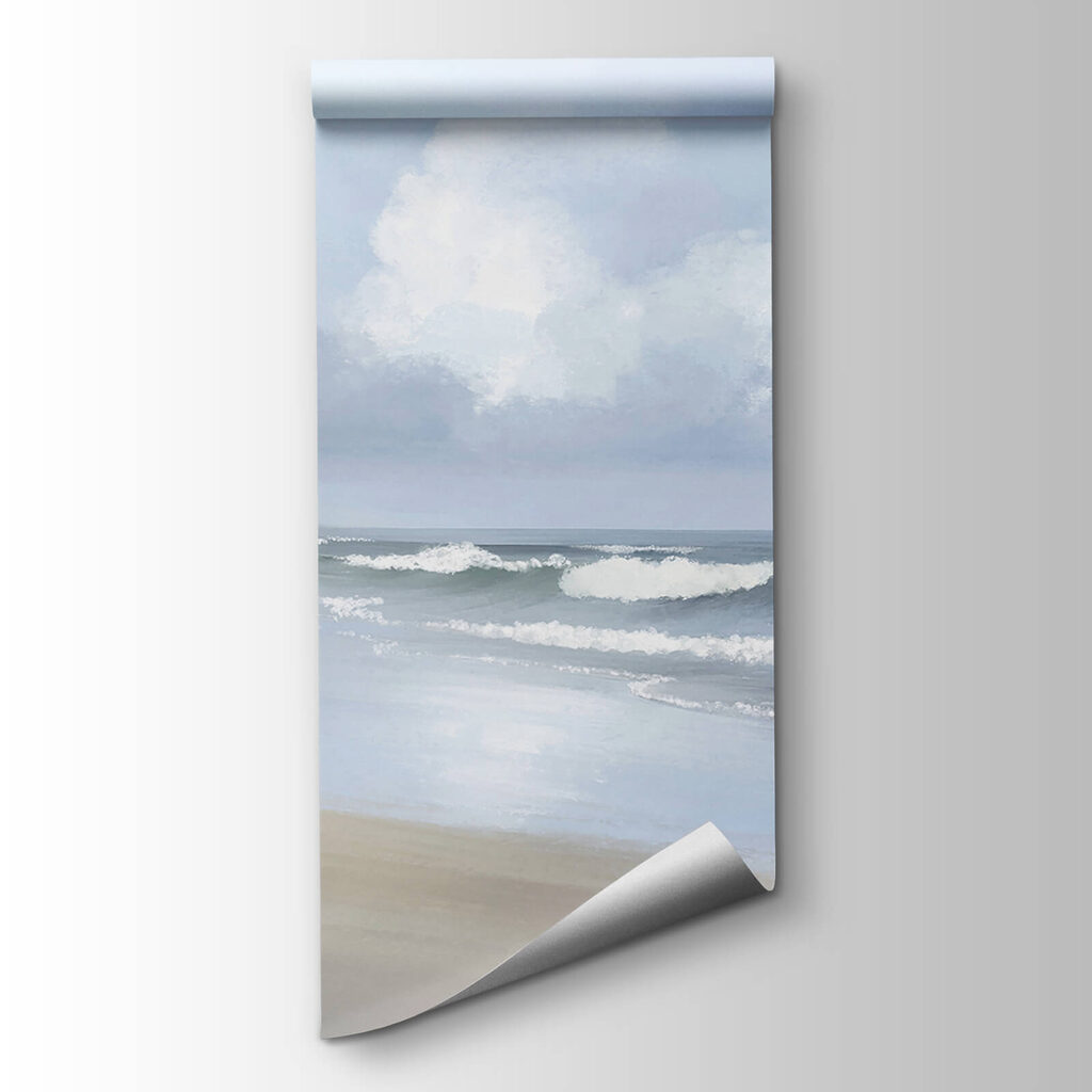 Olas bajo nubes azules — vista del producto