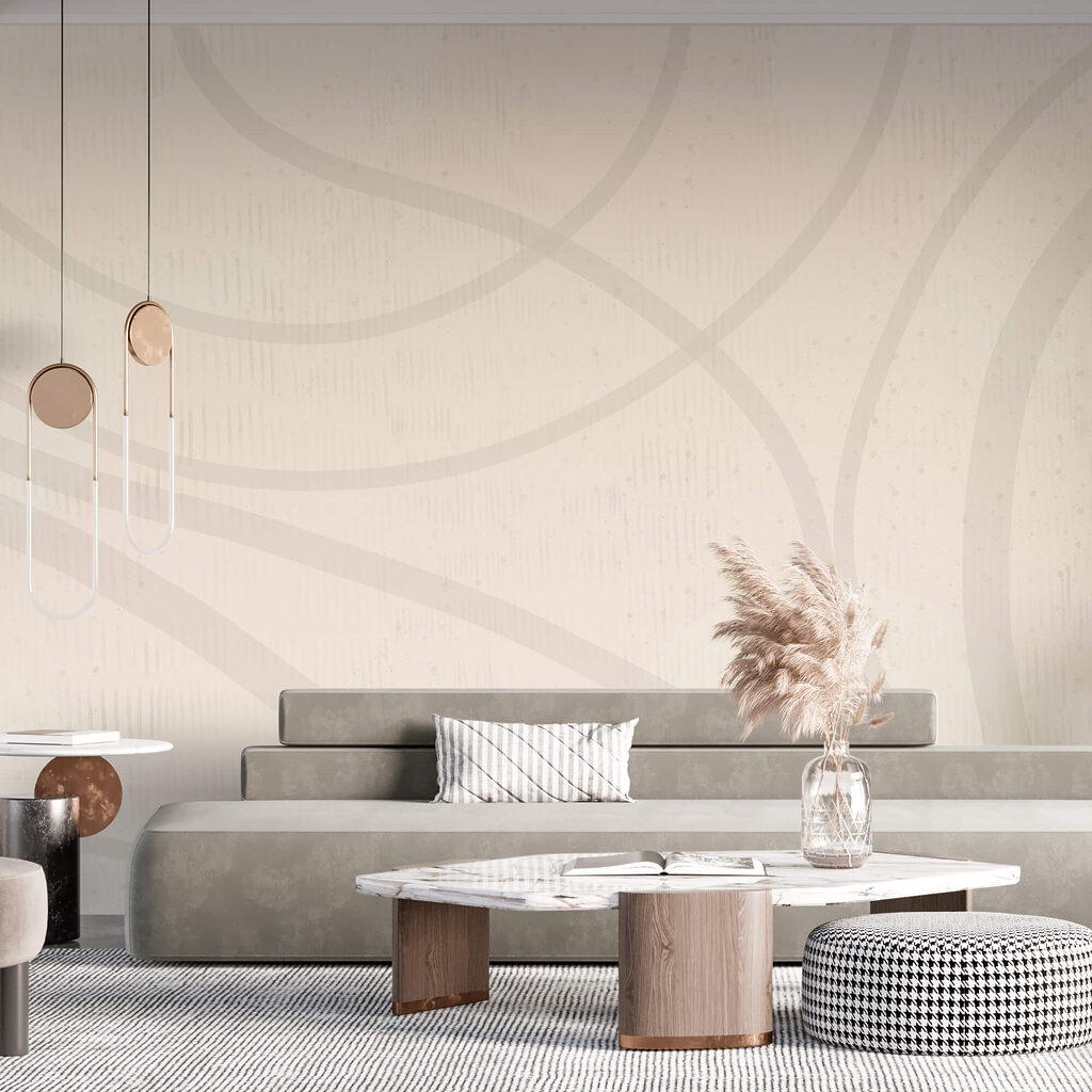 Líneas pálidas en curvas — interior 1